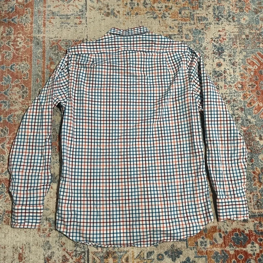 J Crew cotton checked button-up shirt